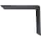 Ekena Millwork Countertop Support Steel Heavy Duty Bracket, Powder Coated Black 2 1/2"W x 8"D x 6"H BKTM02X08X06CSPBL - alternate 3